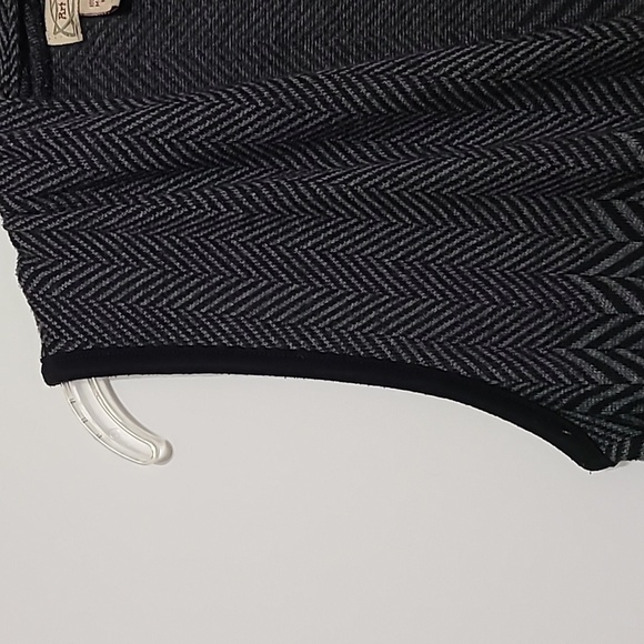 ART AND SOUL Black & Gray Sleeveless Open Front Sleeveless Cardigan - Size Mediu - Picture 4 of 11